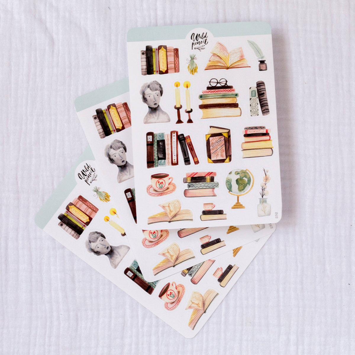 Bookshelf Sticker Sheet