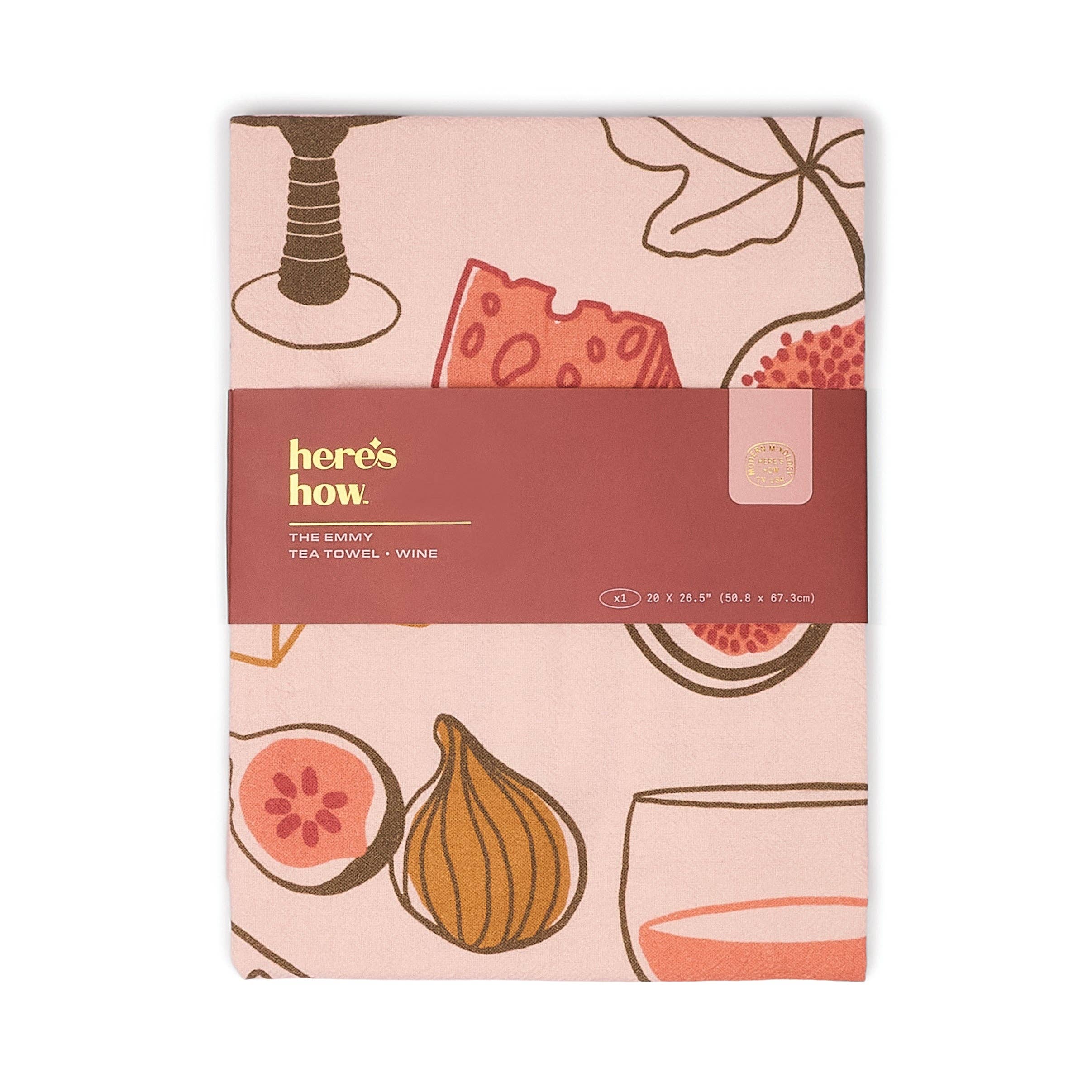 The Emmy Tea Towel - Wine