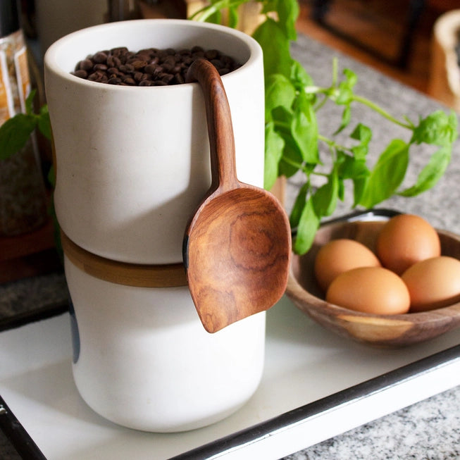 Olive Wood Hook Handled Spoon