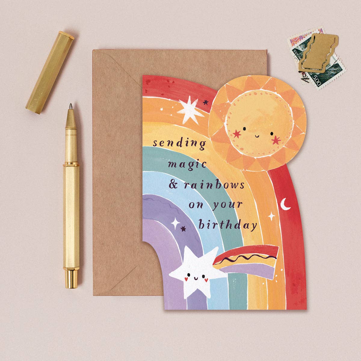 Magic & Rainbows Birthday Card