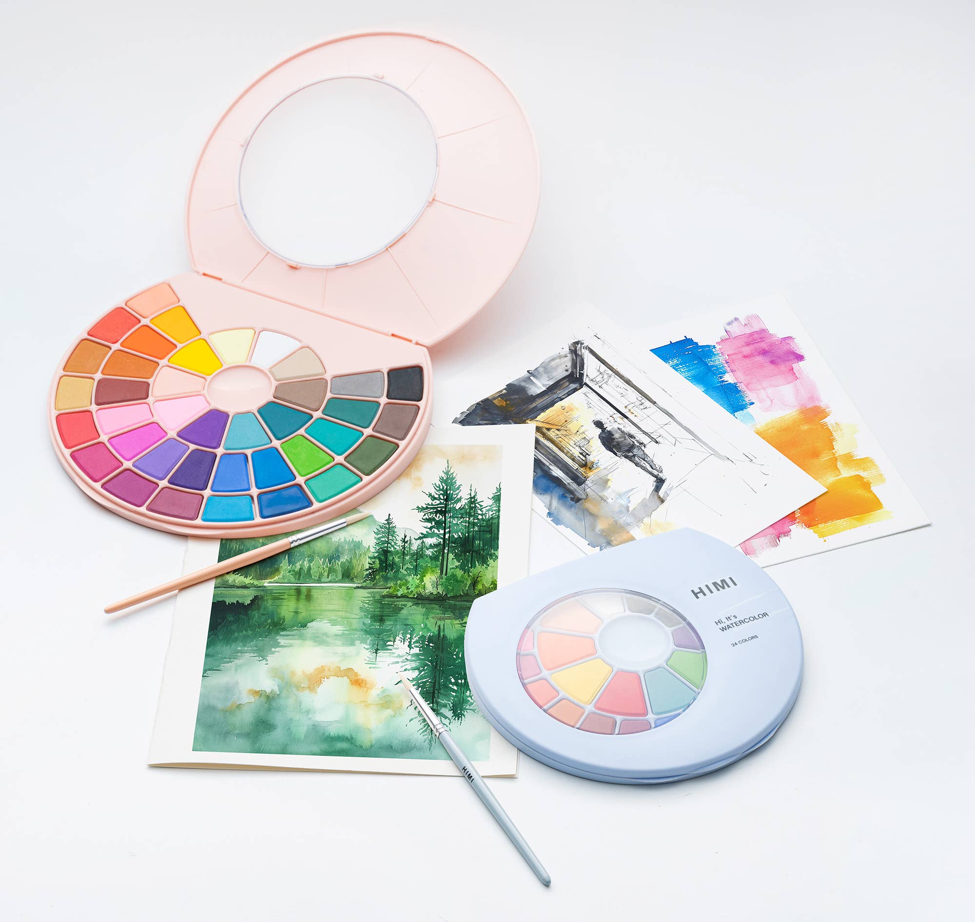 Solid Watercolour Paint Set (38 Colours)