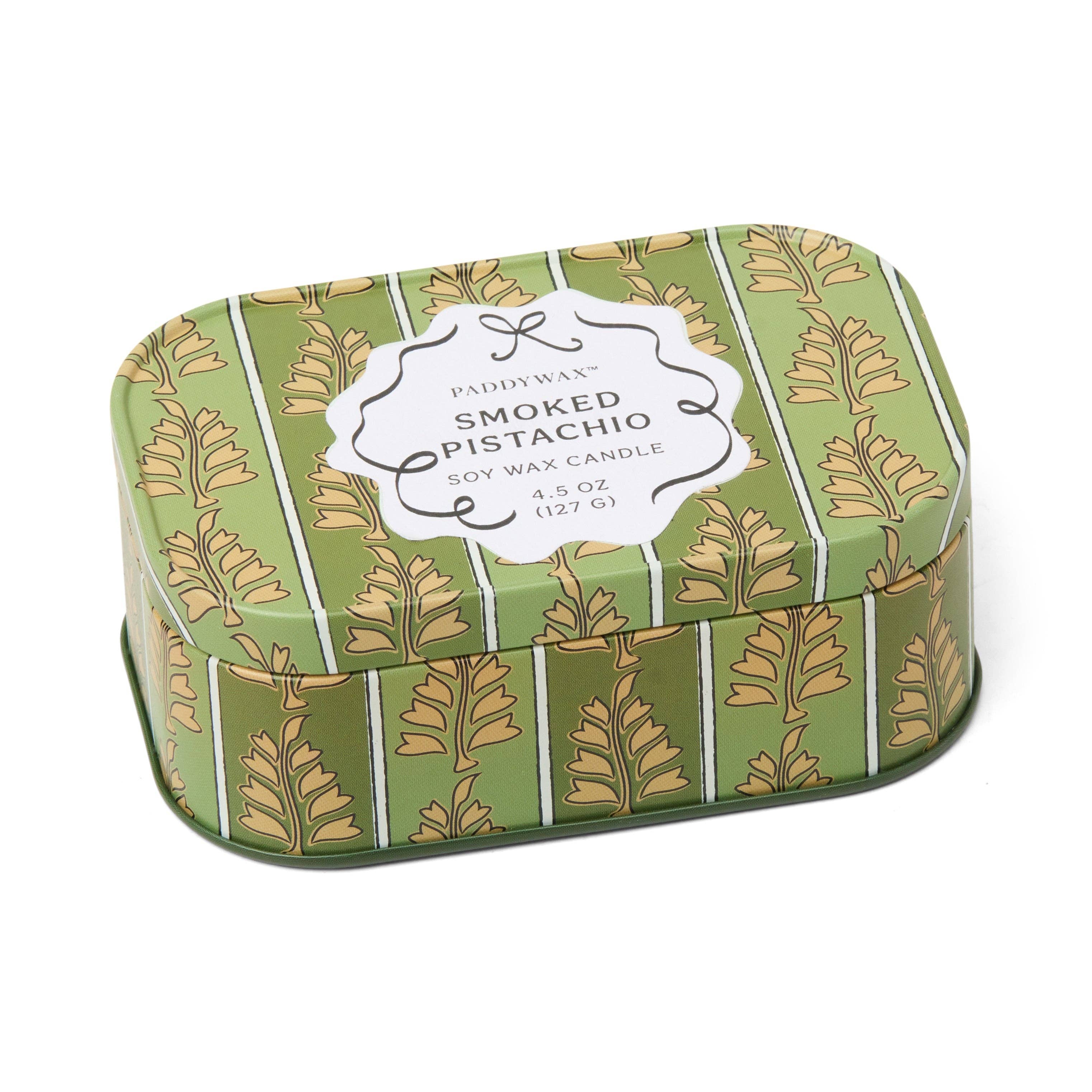 Printed Tin Candle - Smoked Pistachio