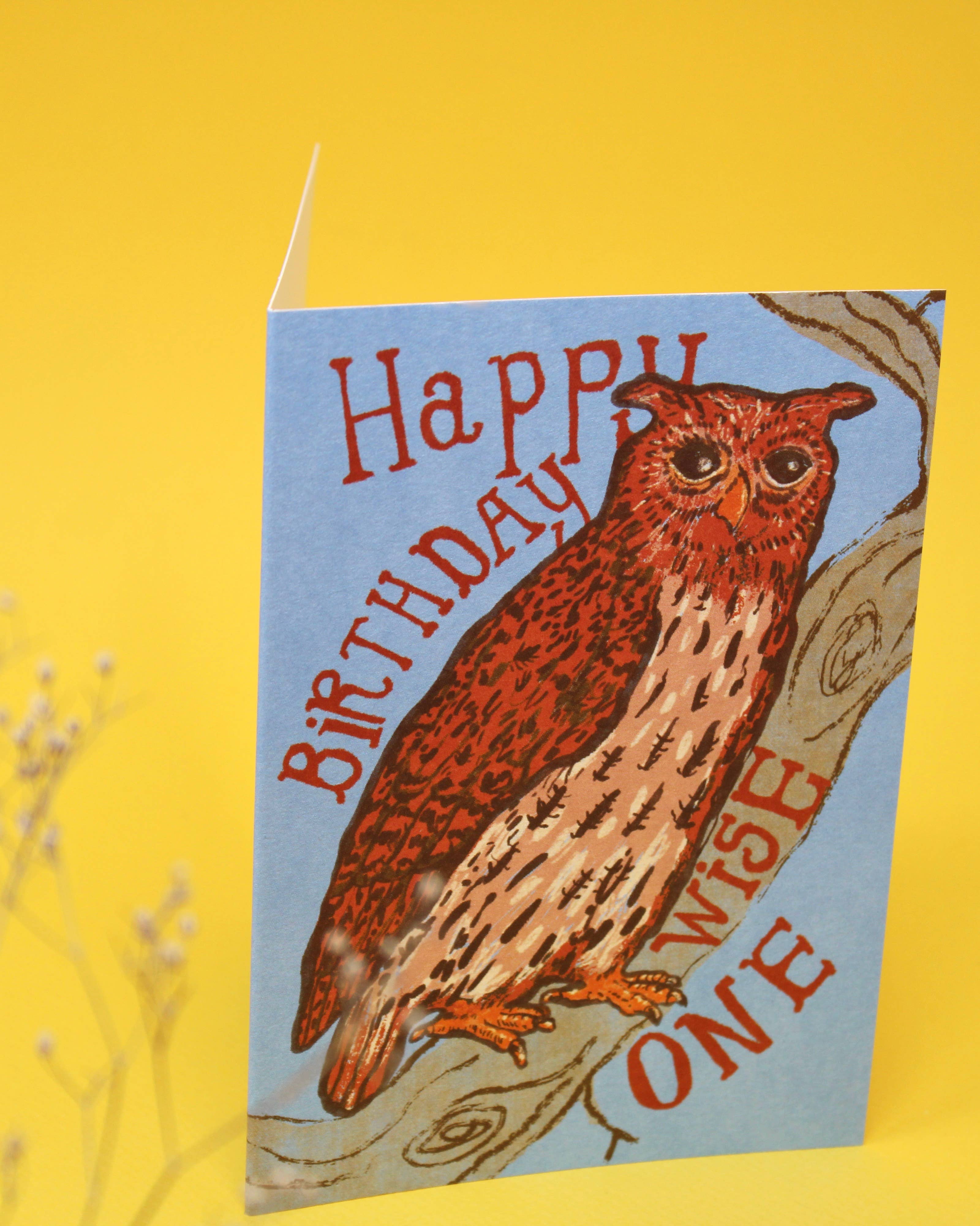 Happy Birthday Wise One Greetings Card