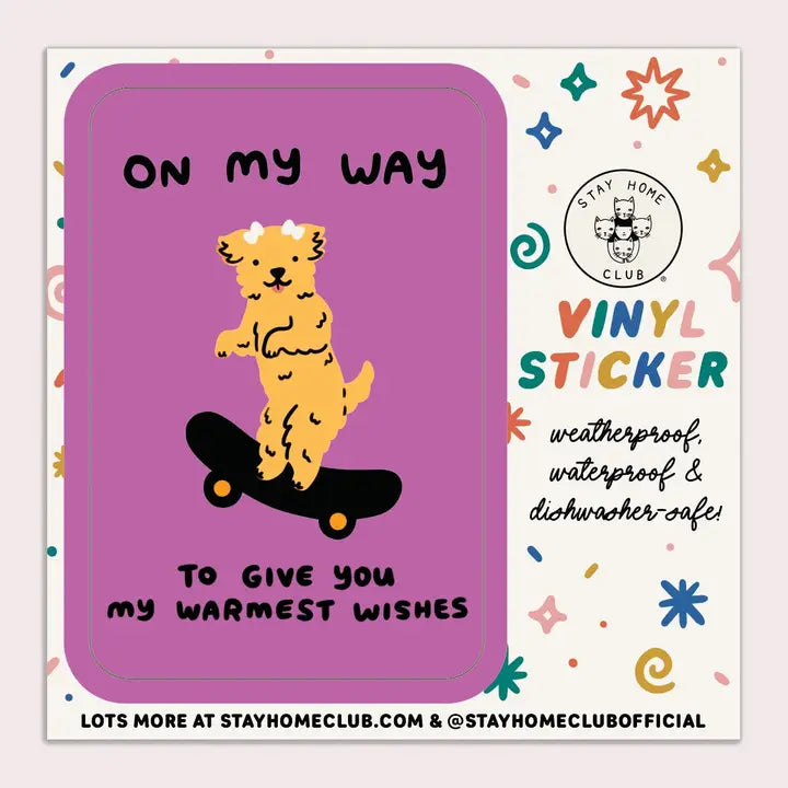 Warmest Wishes Vinyl Sticker