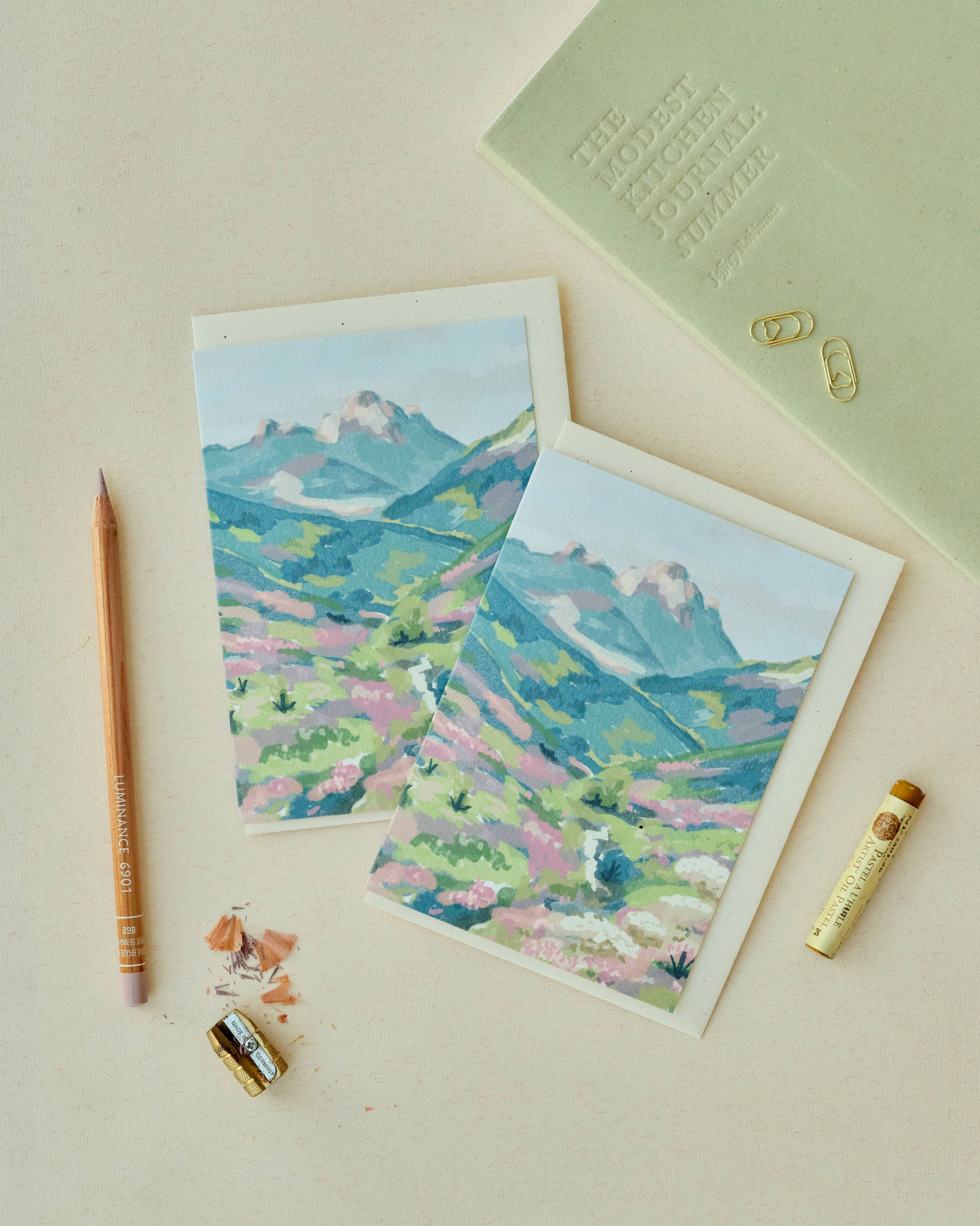 Pastel Mountains Card