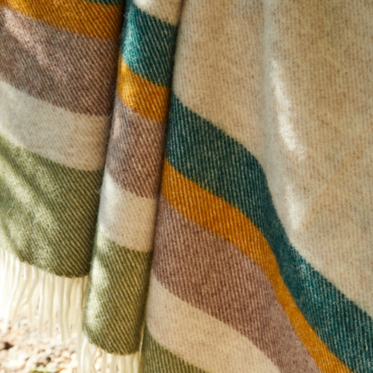 Alaska Earth Stripe Throw