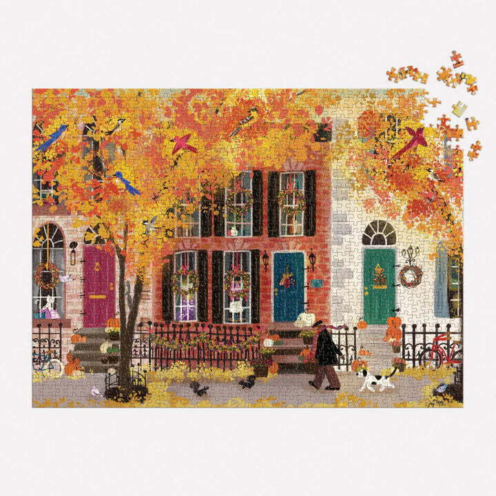 Autumn In The Neighbourhood Jigsaw Puzzle