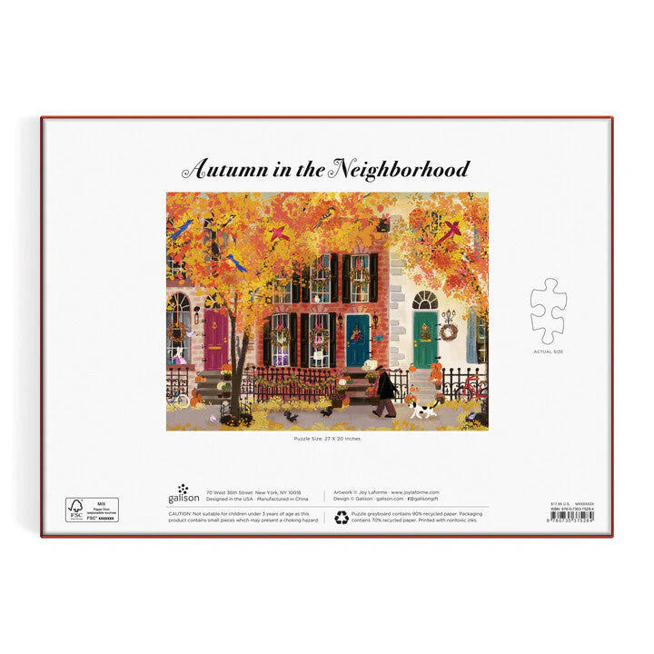 Autumn In The Neighbourhood Jigsaw Puzzle