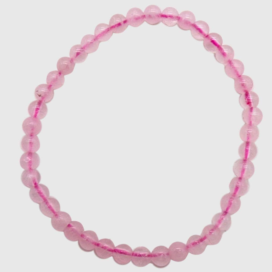 Rose Quartz Bead Bracelet