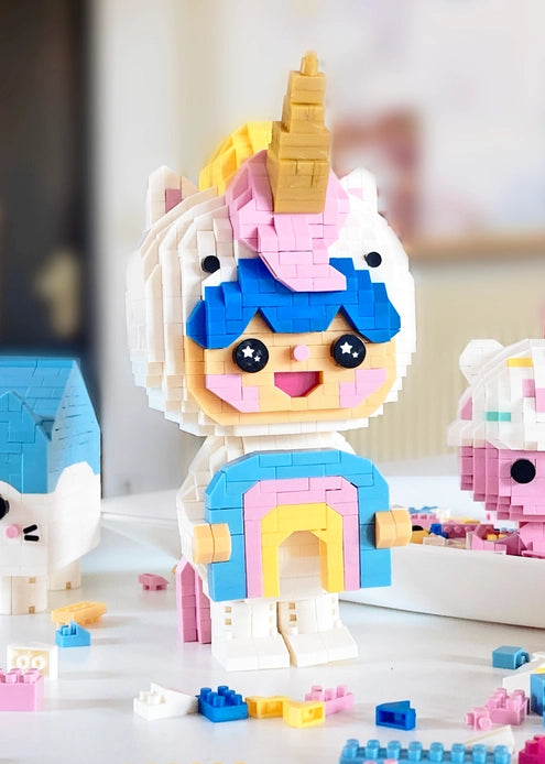 Rainbow Unicorn Mini Brick Kit