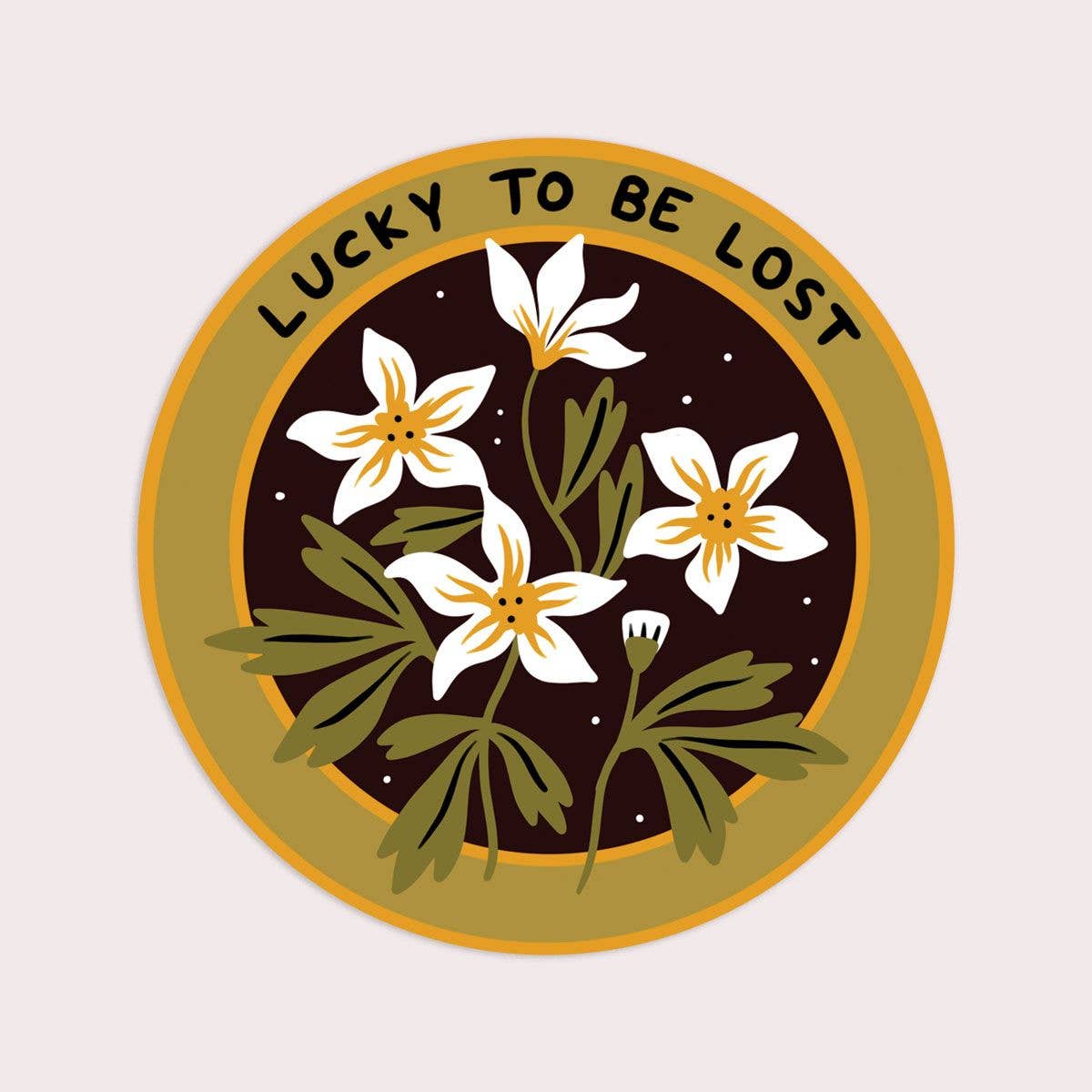 Lucky To Be Lost Vinyl Sticker