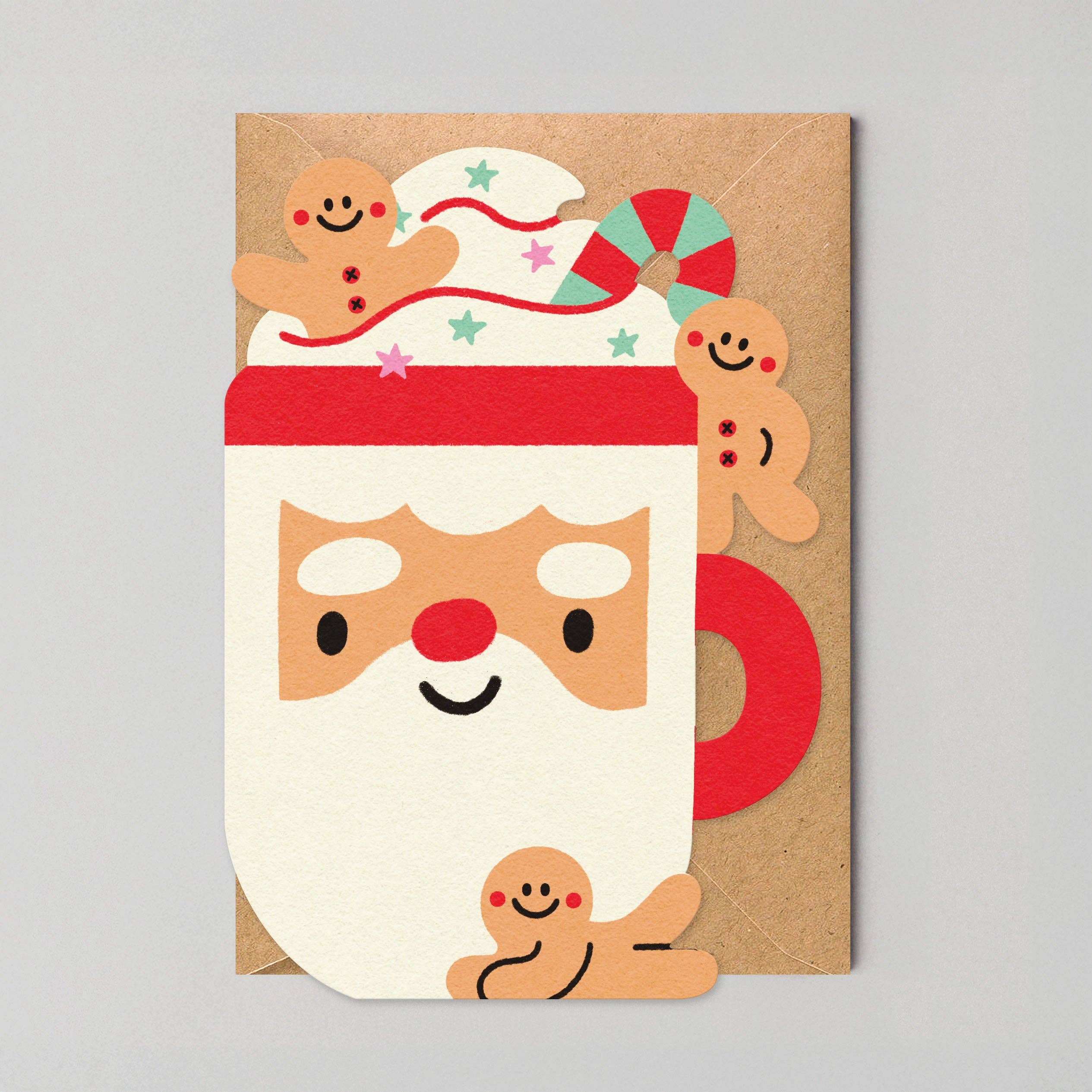 Santa Mug Christmas Card