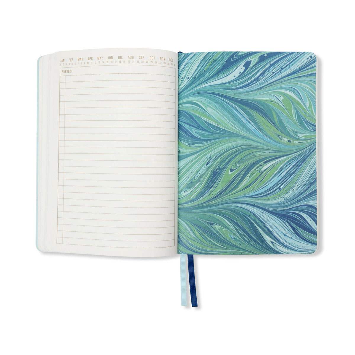 Designworks Ink Marble Soft Cover Journal - Teal