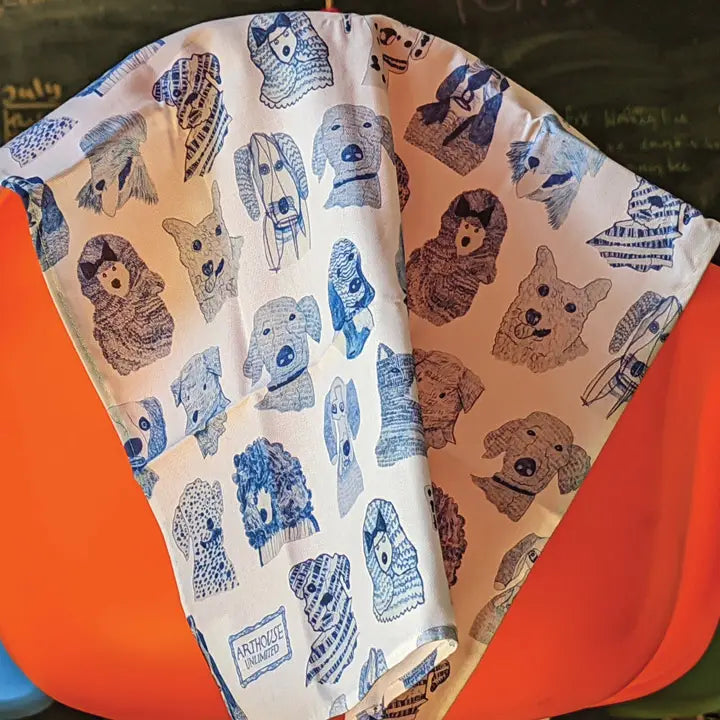 Blue Dogs Organic Cotton Tea Towel