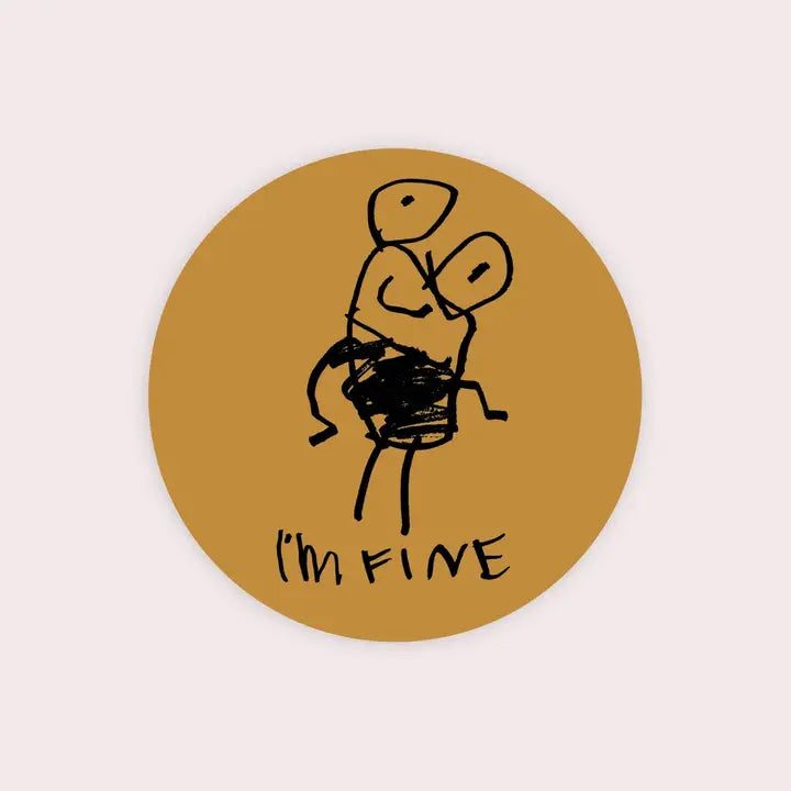 I'm Fine Vinyl Sticker