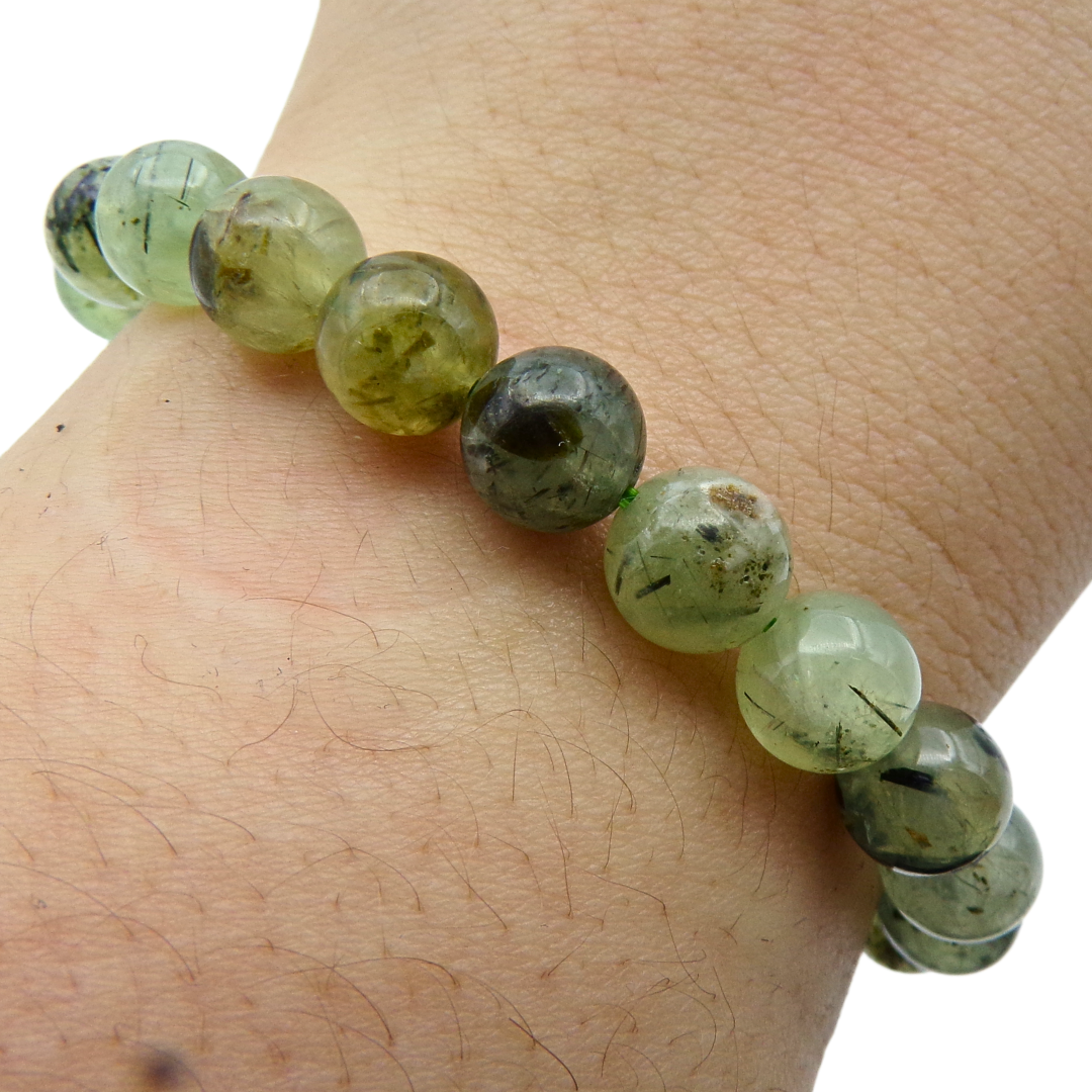 Prehnite Bead Bracelet