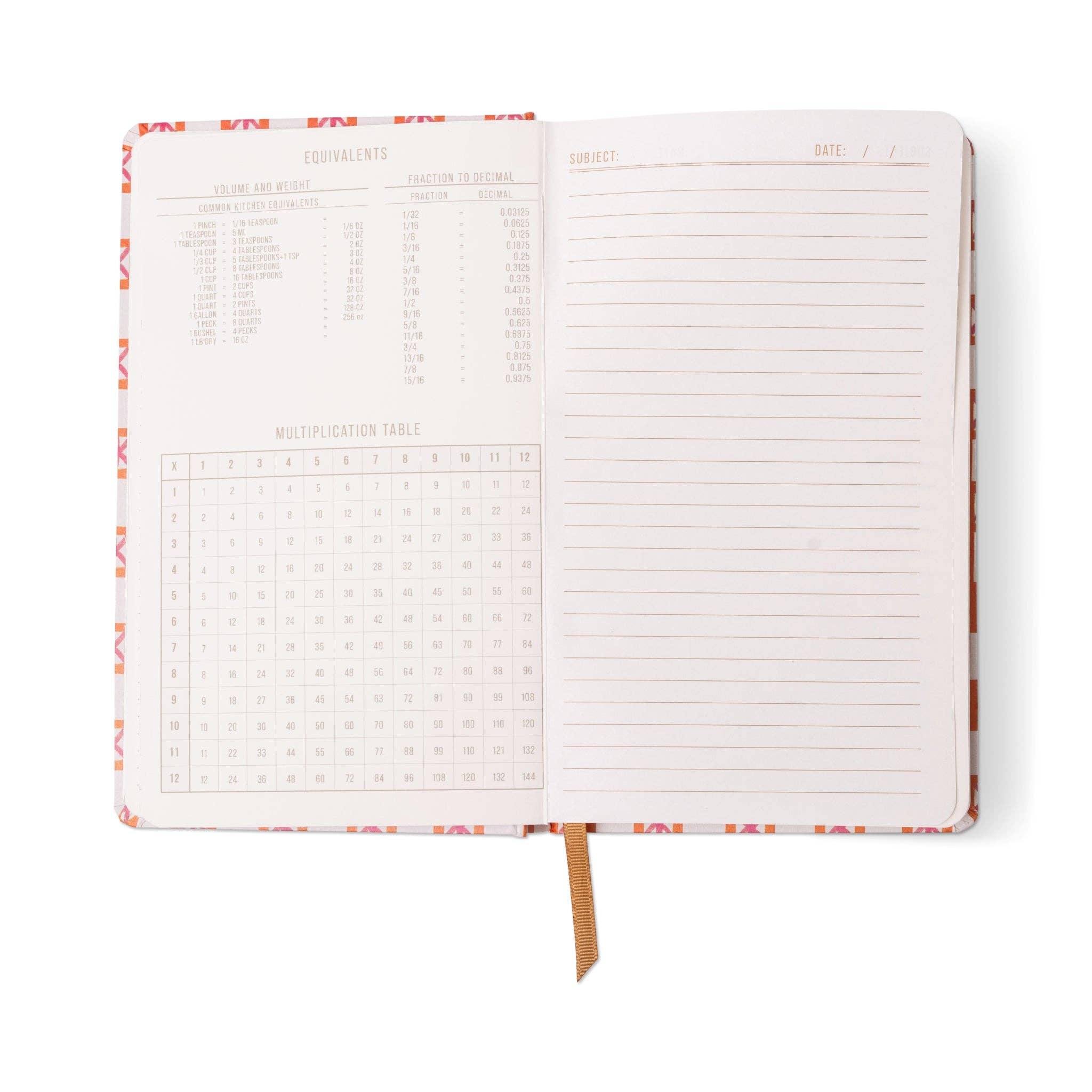 Ink Tulip Journal - Orange Check