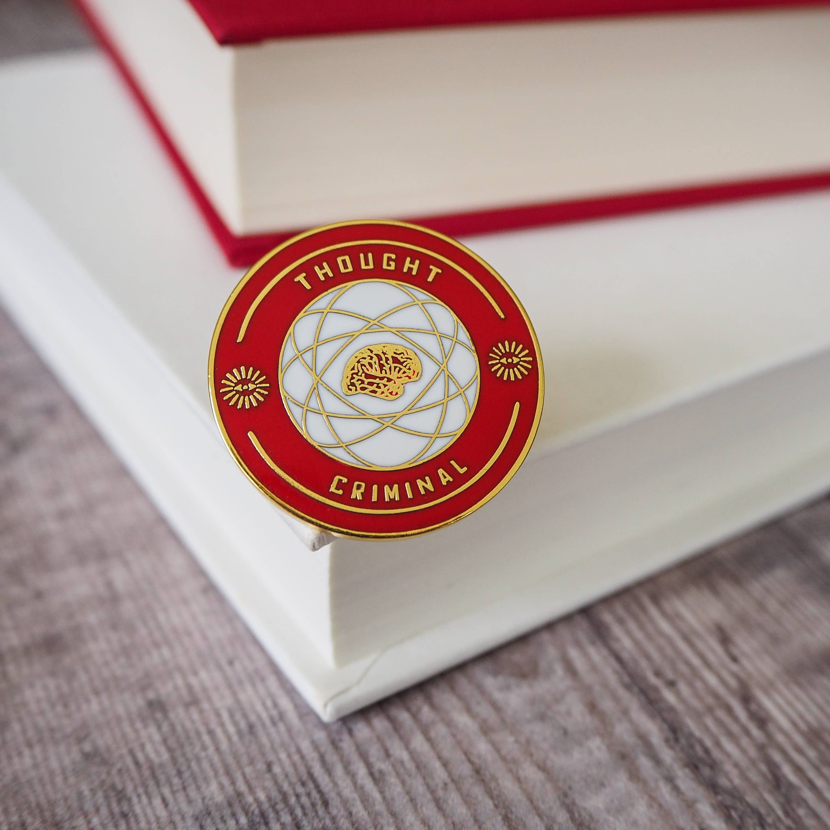 Thought Criminal Enamel Pin Badge