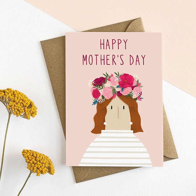 Flower Crown Mother's Day Card