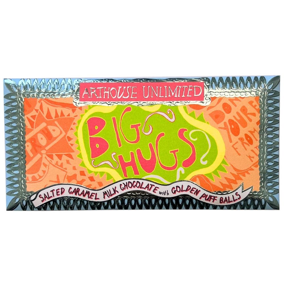 Joy Sized - 'Big Hugs' Salted Caramel Milk Chocolate with Golden Puff Balls