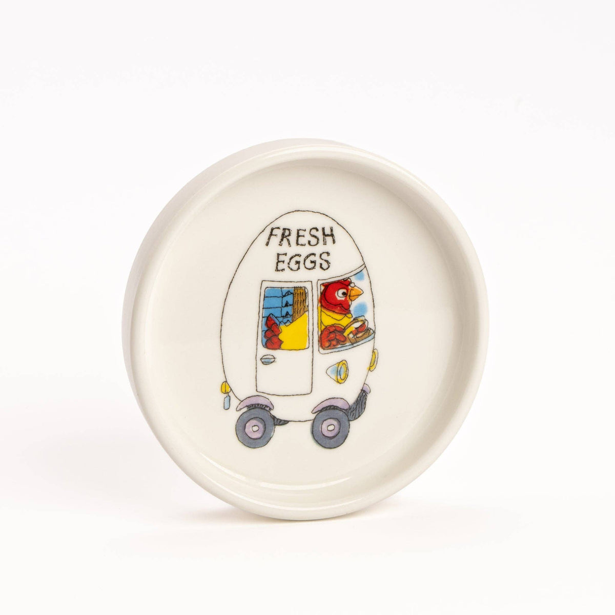 Richard Scarry Egg Van Round Trinket Dish