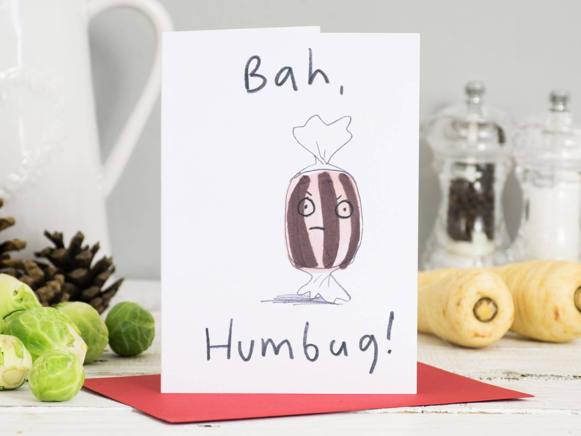 Bah Humbug Christmas Card