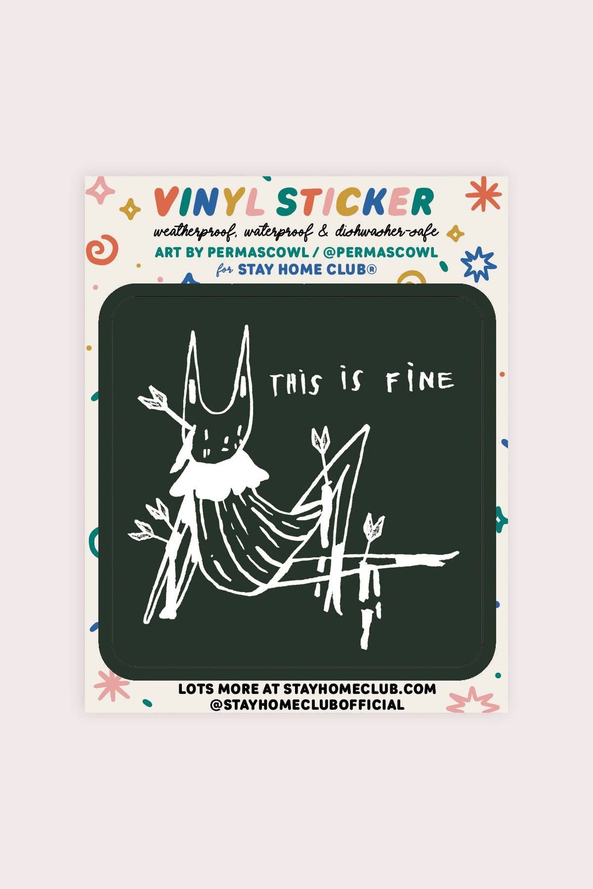 This Is Fine Sticker Vinyl Sticker