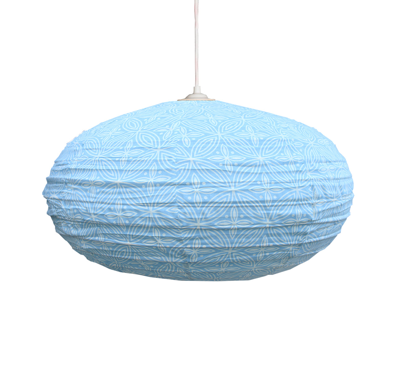 Small 60cm Sky Blue Maria Cotton Pendant Lampshade