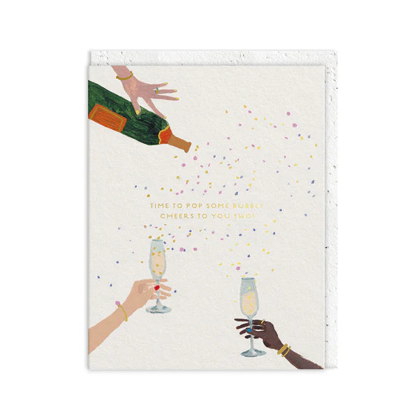 Pop Some Bubbly Wedding Card