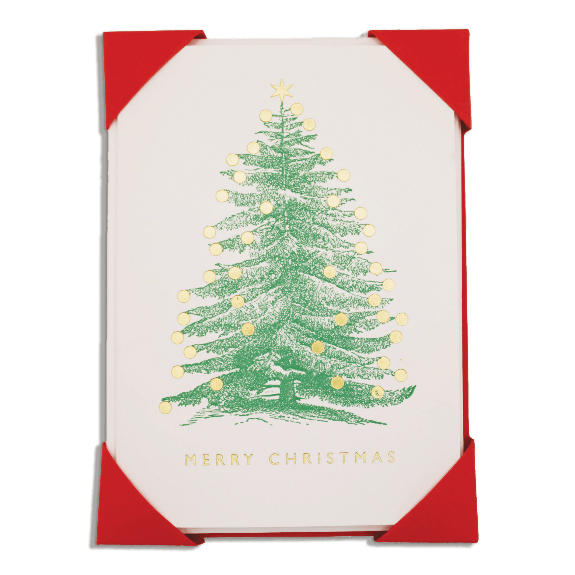 Pack Of Five Christmas Tree Cards