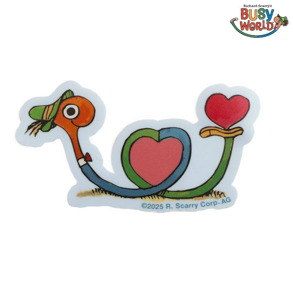 Richard Scarry Valentine Lowly Heart Twist Sticker