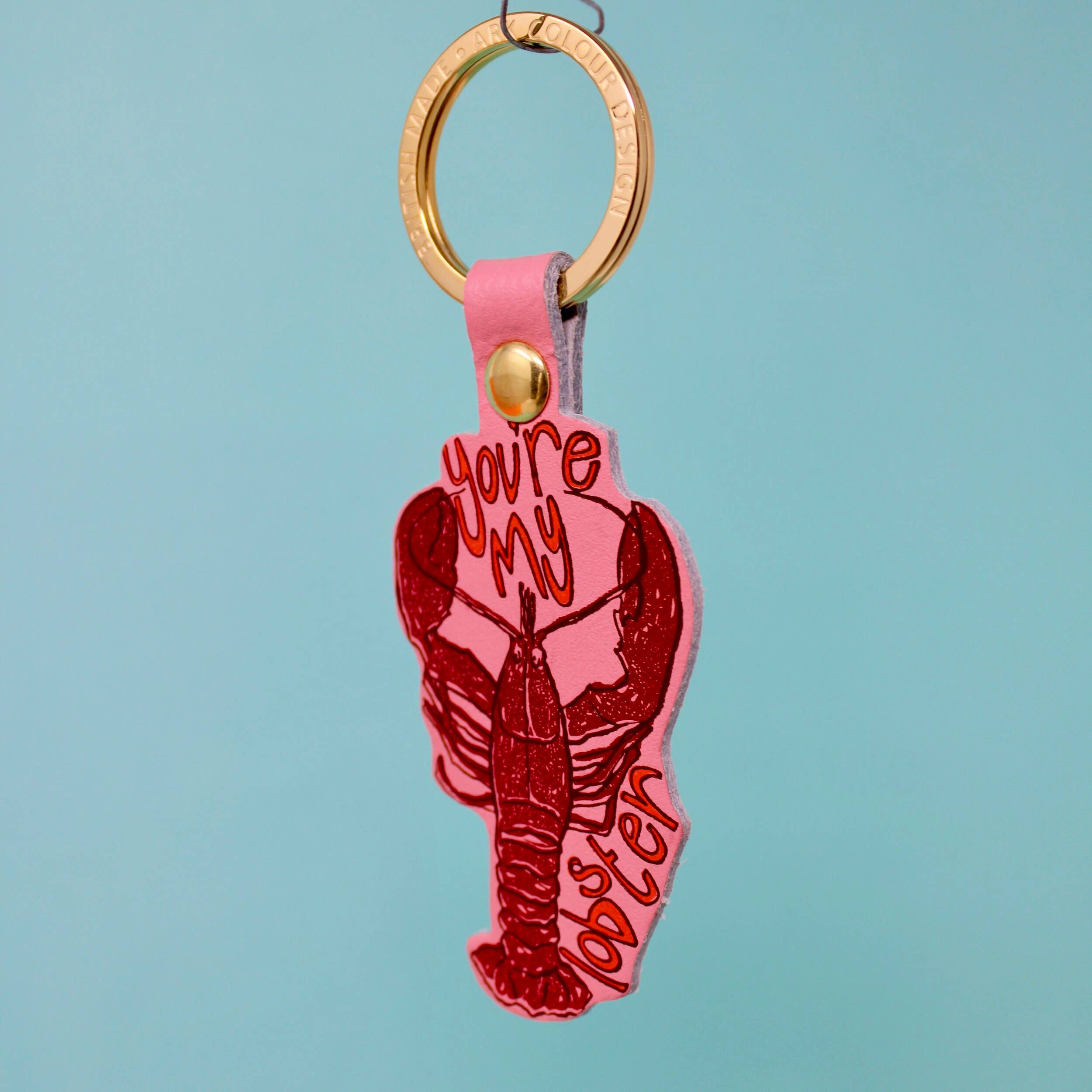 You're My Lobster Key Fob - Pink