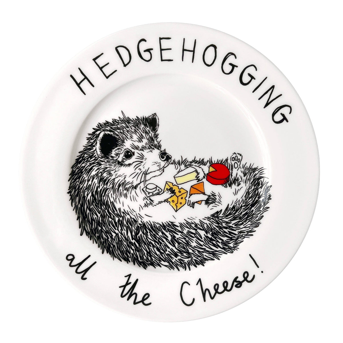'Hedgehogging All The Cheese' Side Plate