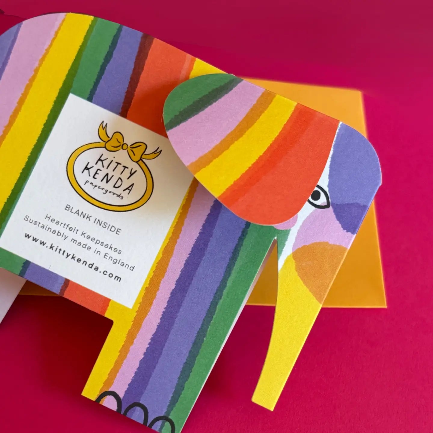 Striped Elephant Card