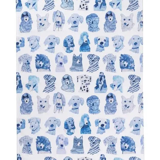 Blue Dogs Organic Cotton Tea Towel