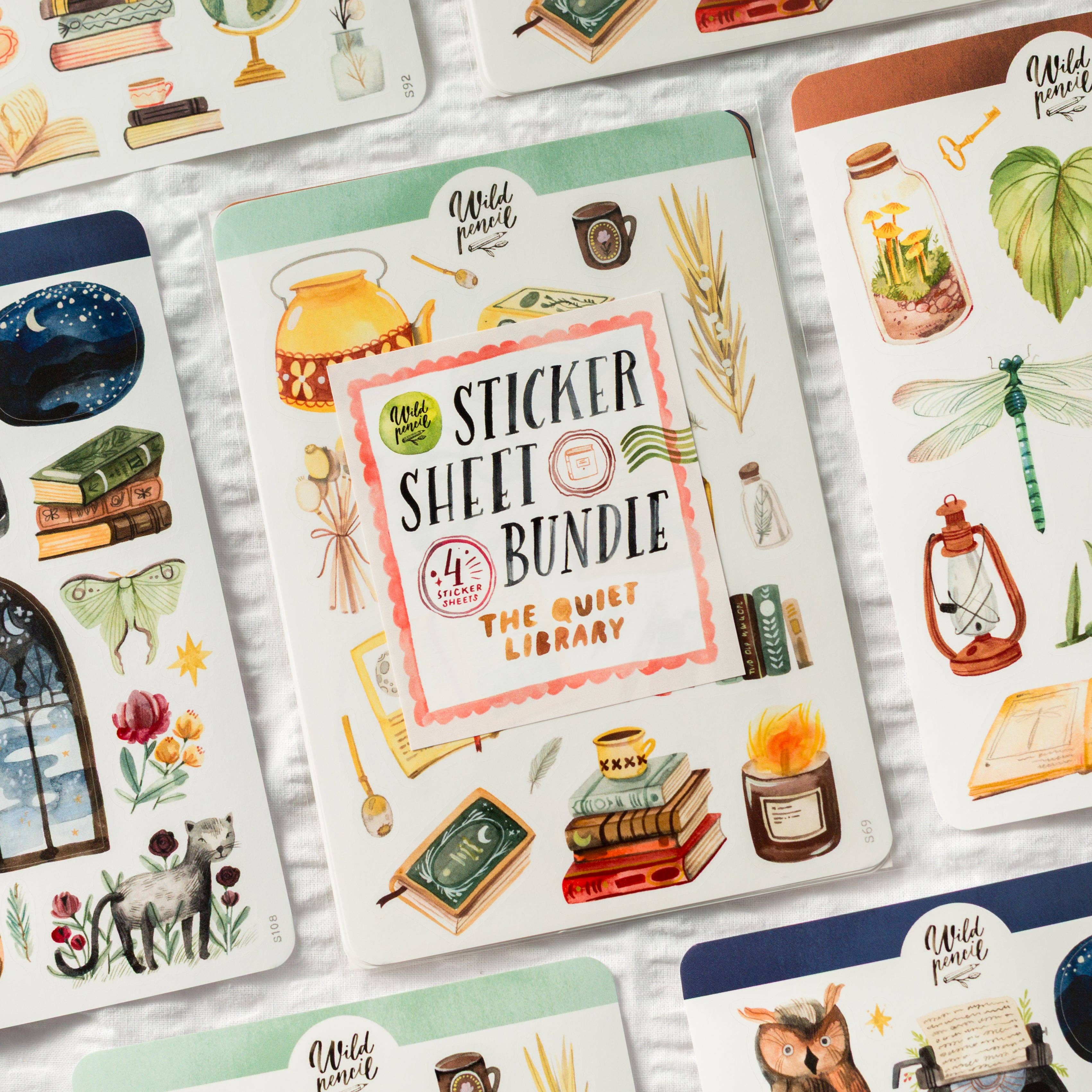 The Quiet Library Sticker Sheet Bundle