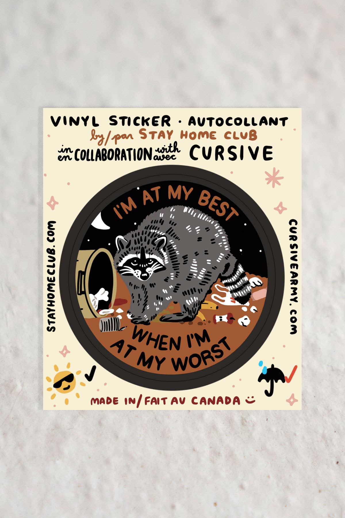 At My Best Vinyl Sticker