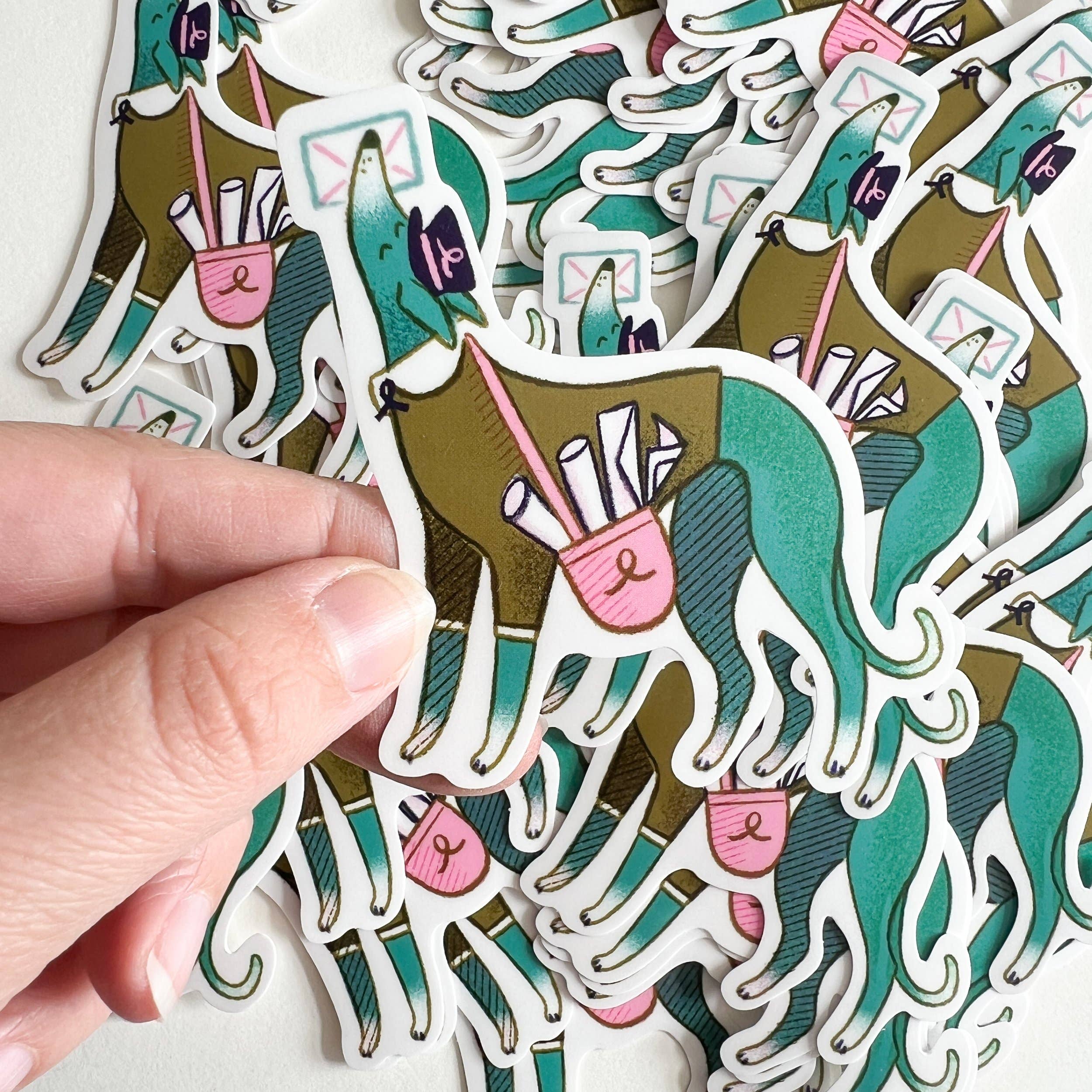 Snoot Mail Shaped Stickers - Postie