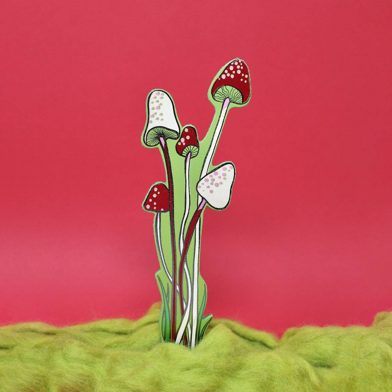 Mushroom Bookmark - Apple