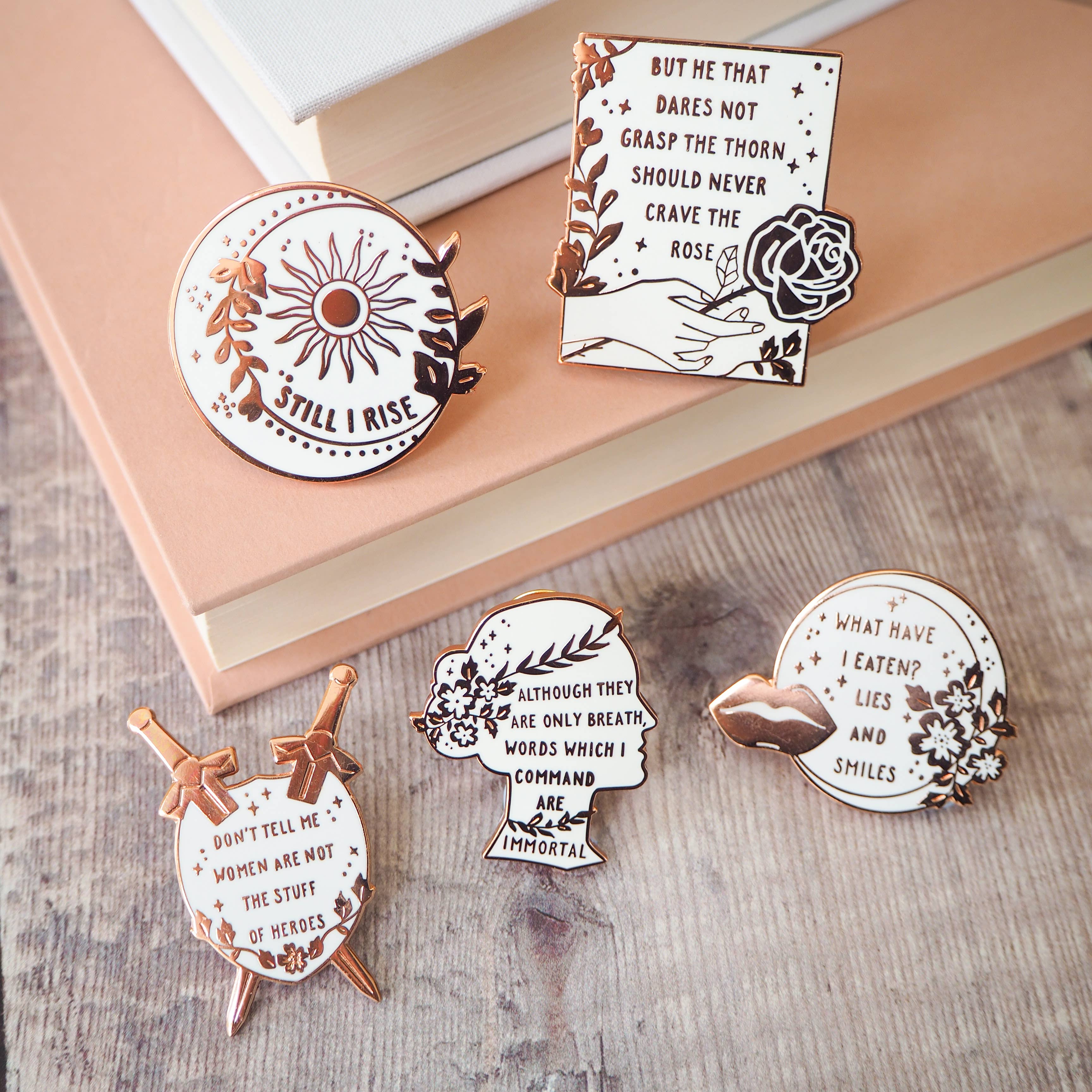 Sylvia Plath Enamel Pin Badge