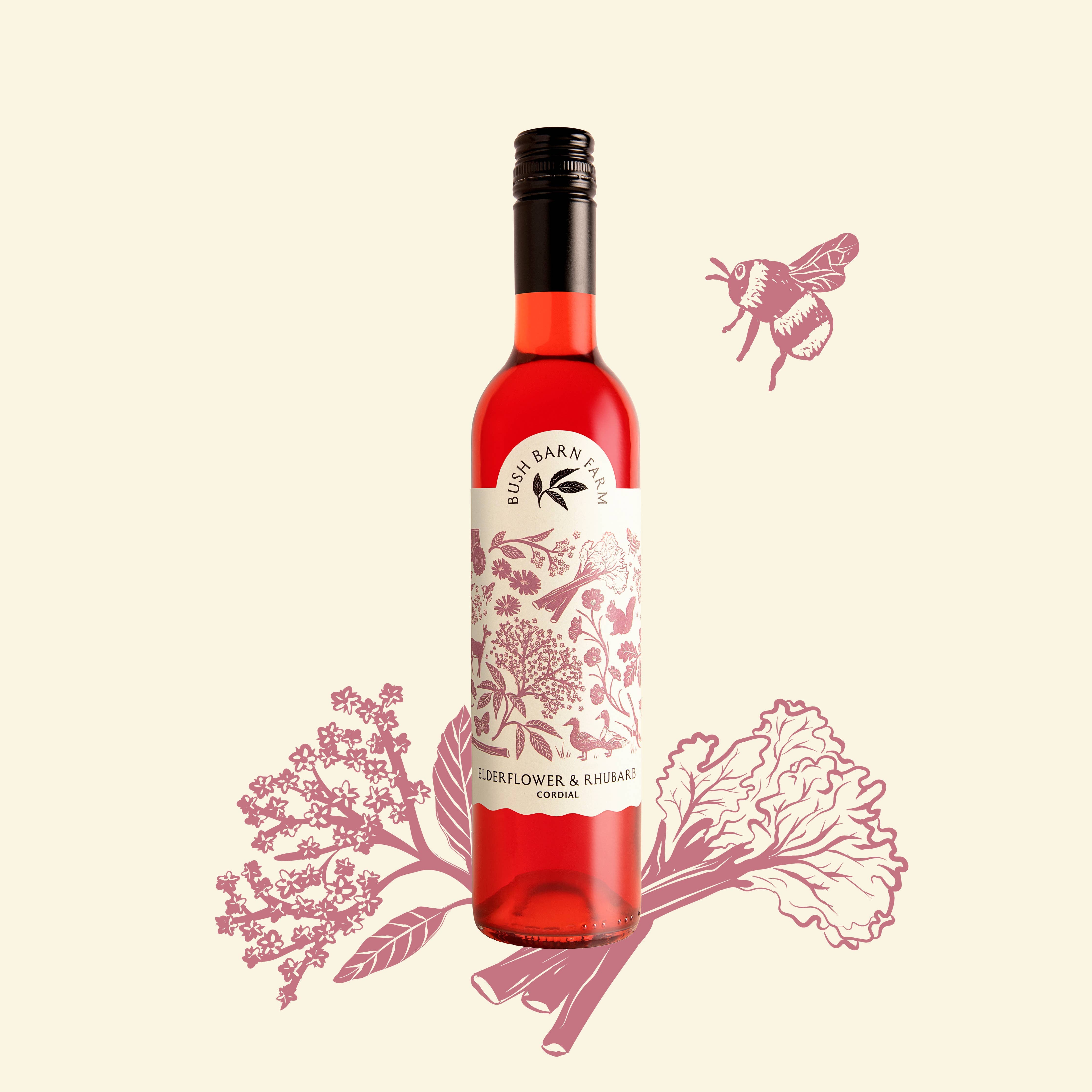 Elderflower & Rhubarb Cordial