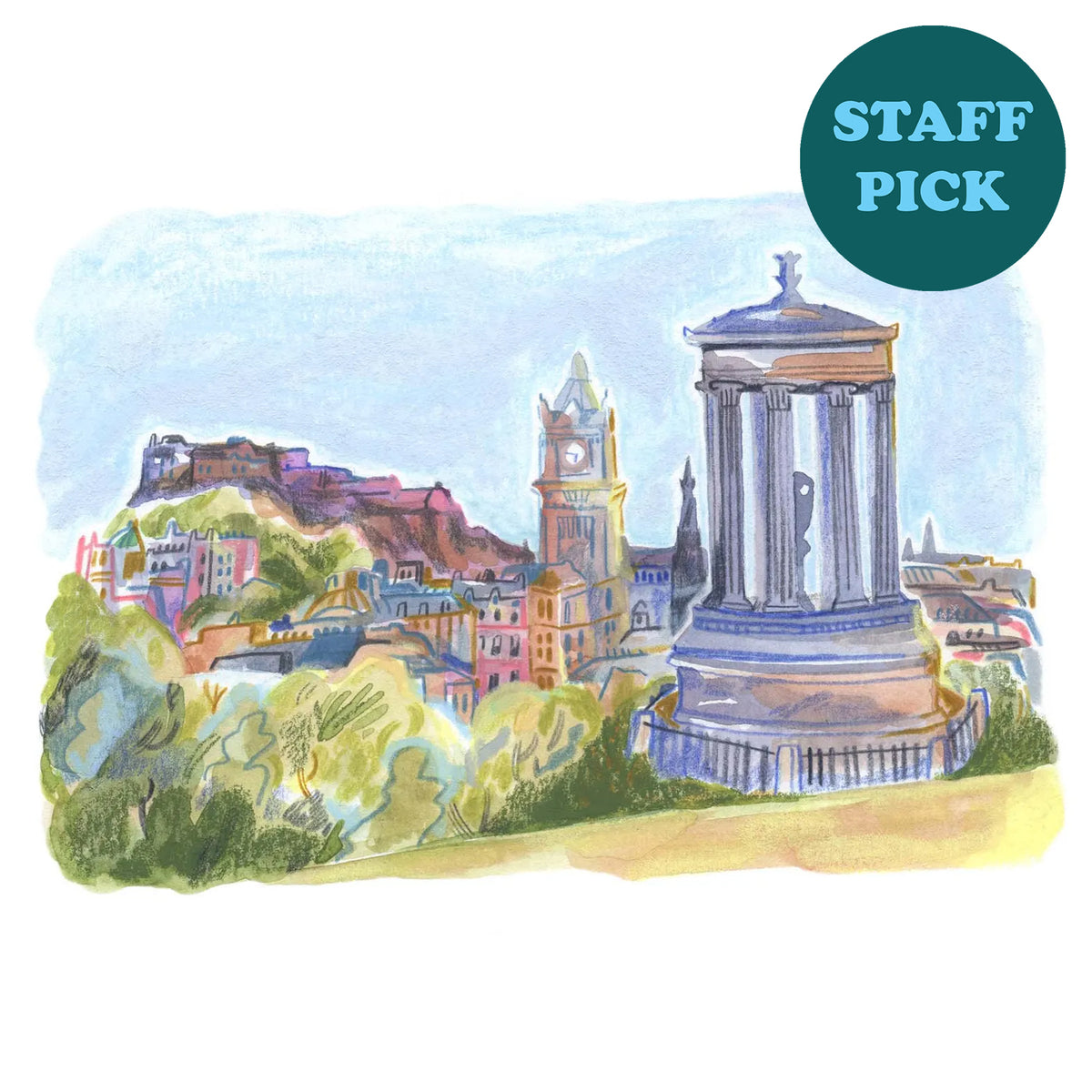 Mini Calton Hill, Edinburgh Print