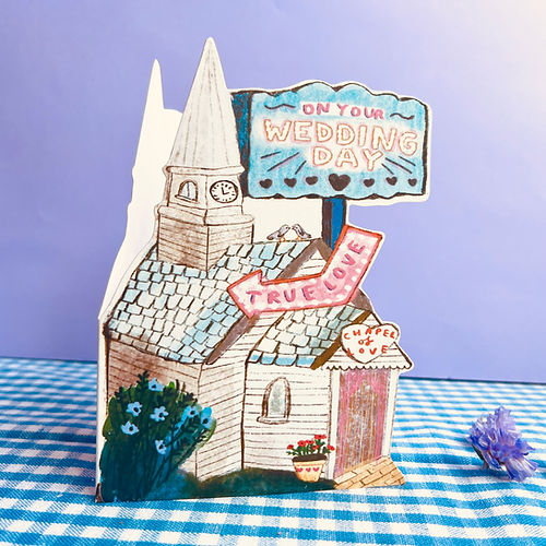 True Love Wedding Chapel Card