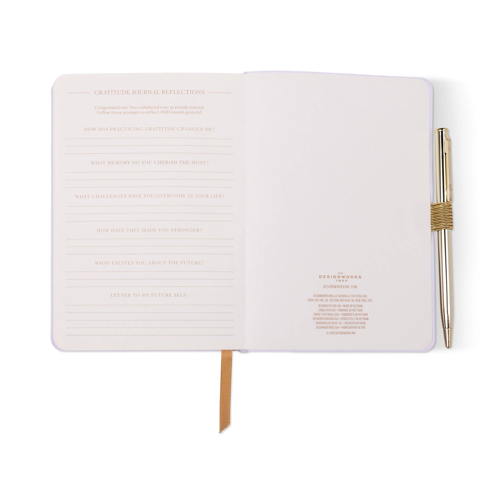 Gratitude Journal With Pen - Dancing Ladies