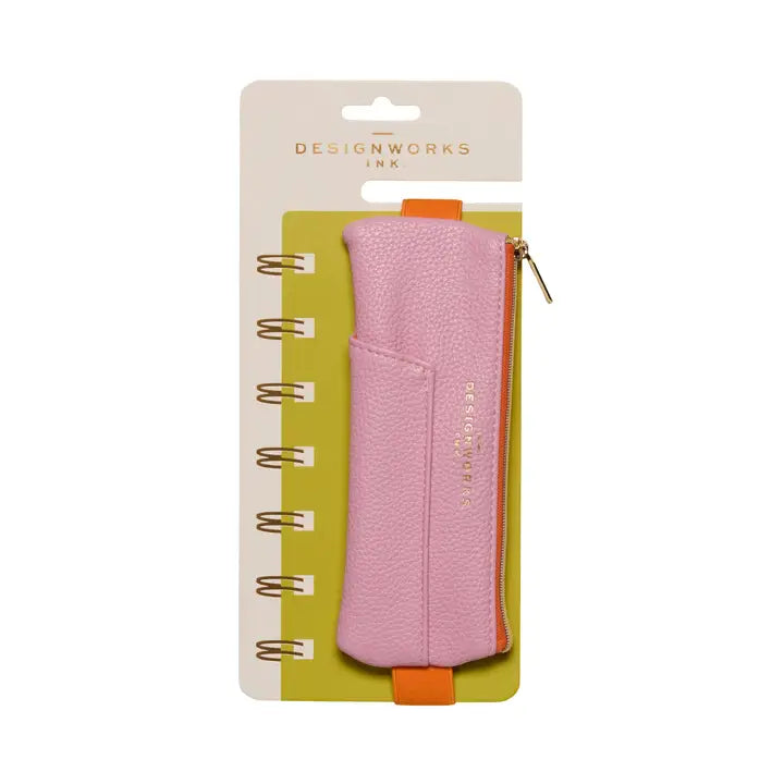 Pen Pouch - Pink & Orange