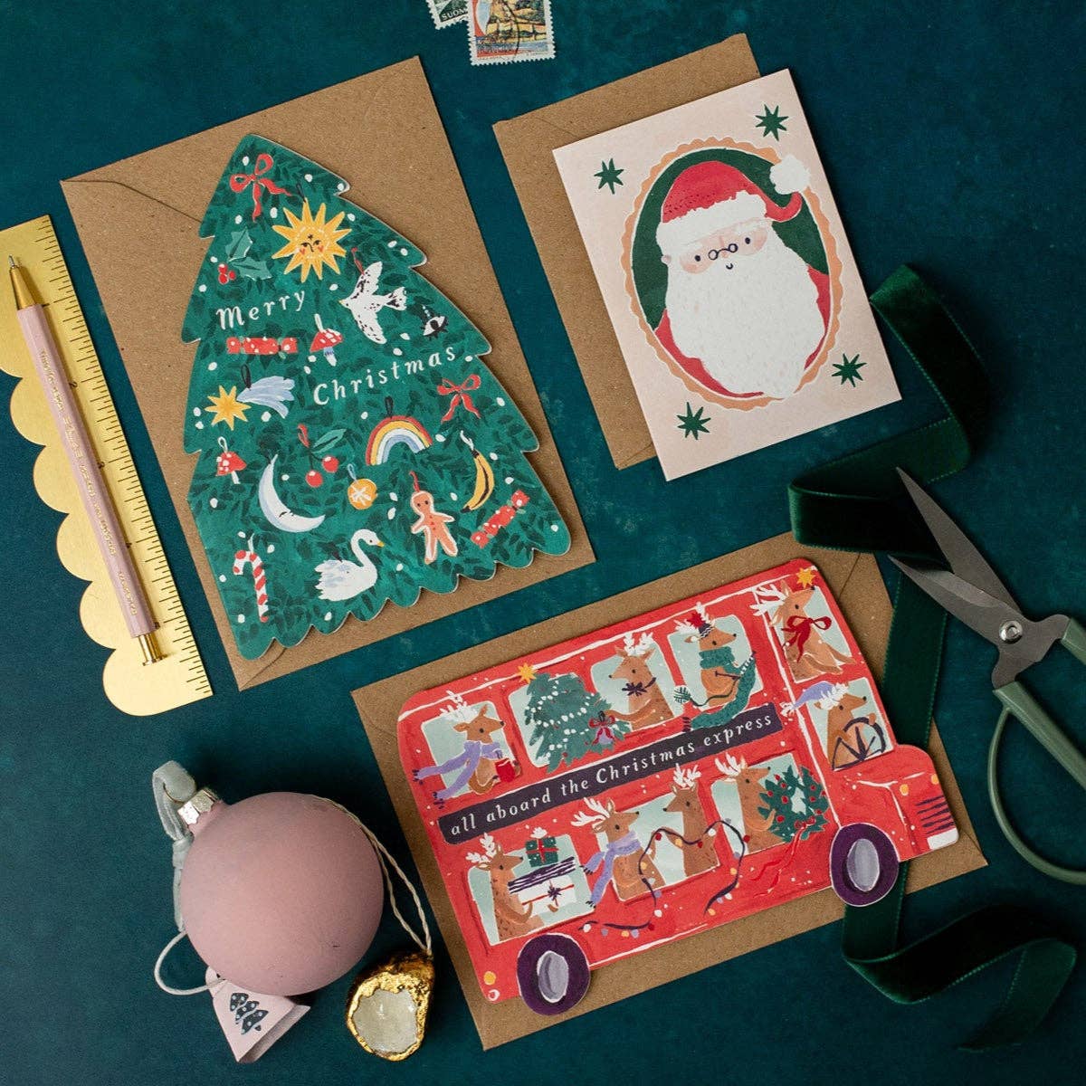 Tree Shape Christmas Card