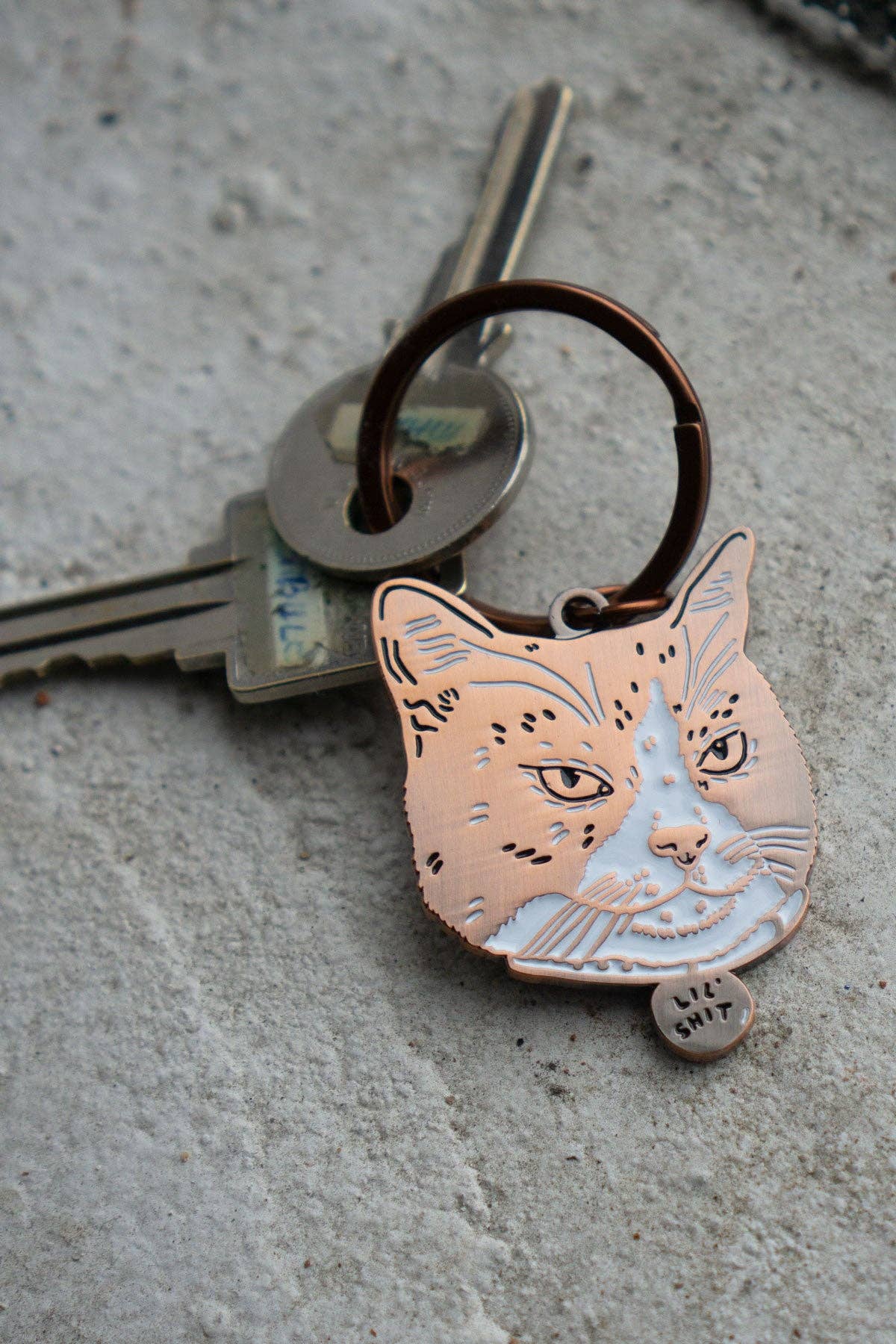Lil Sh*t - Cat Keychain With Bag Clip