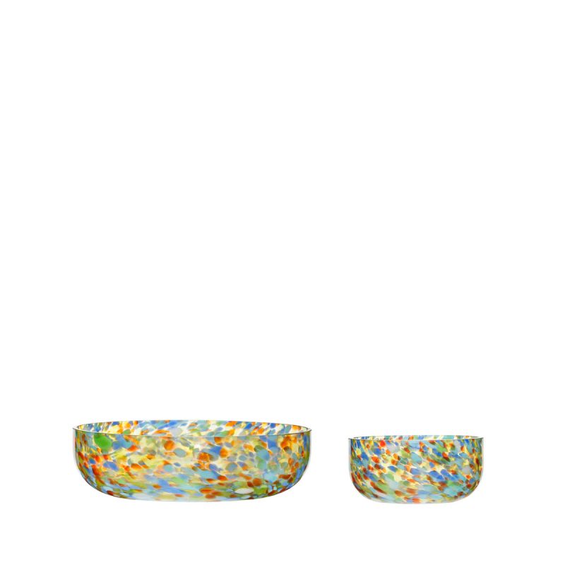 Large Confetti Glass Bowl