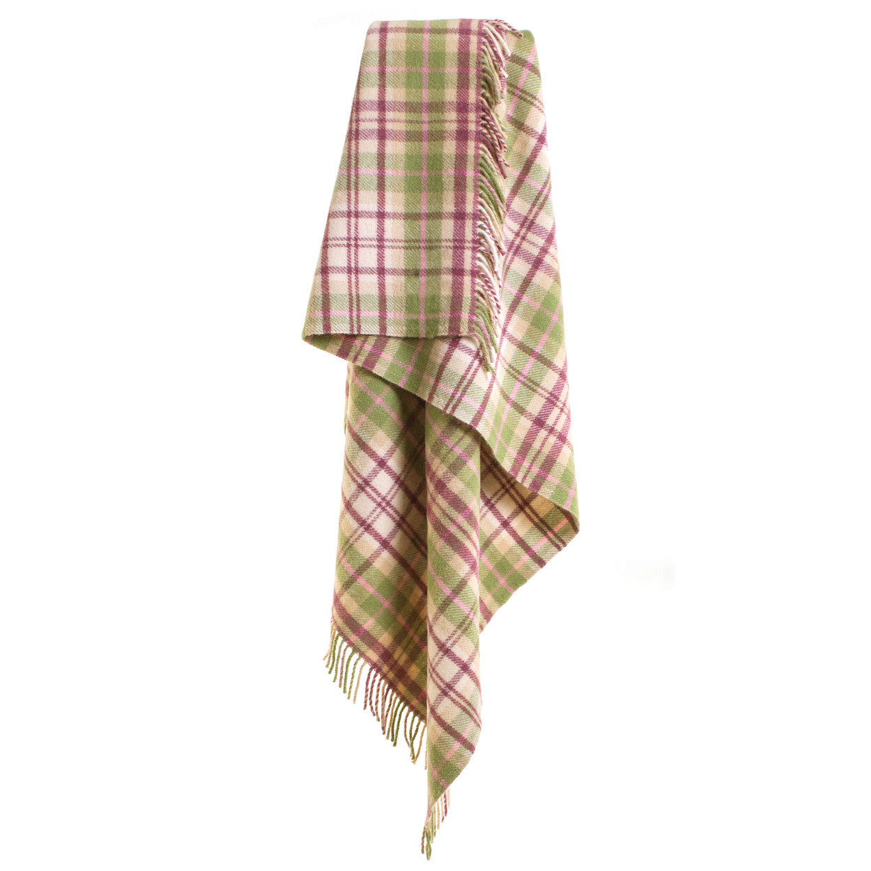 Cottage Pink Check Throw