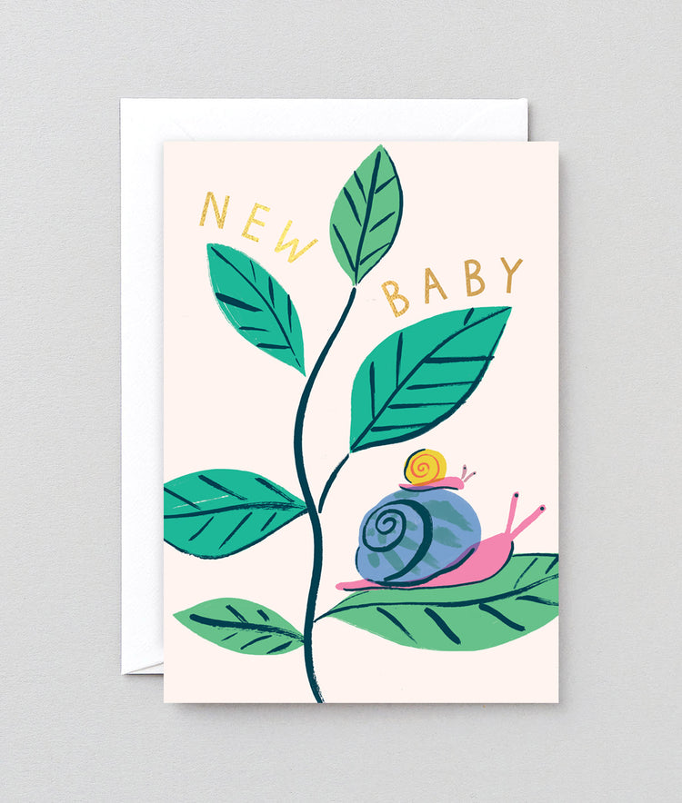 Snails New Baby Card